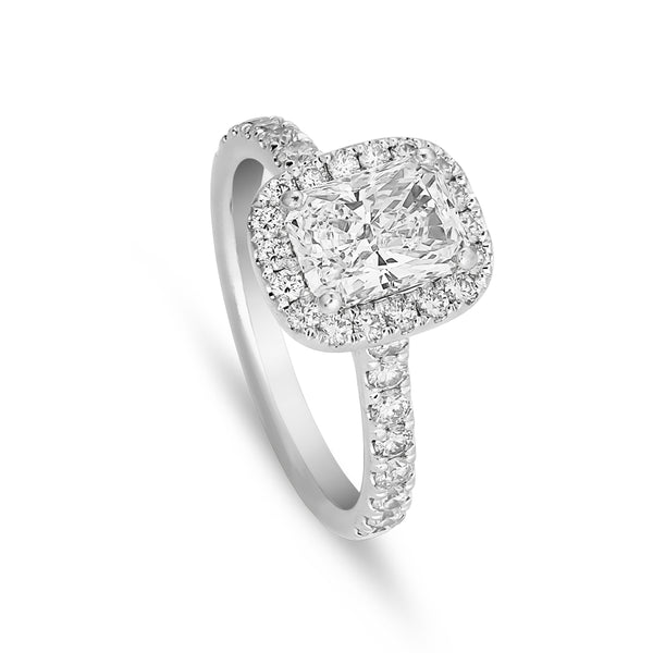 Radiant Cut Engagement Ring