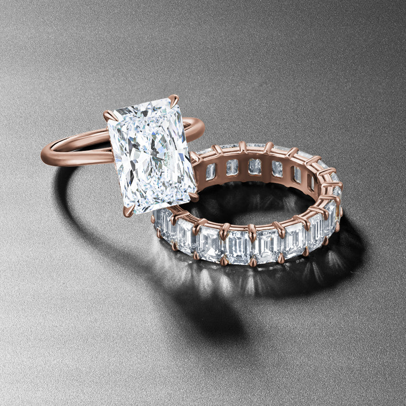 5.5 carat radiant cut solitaire