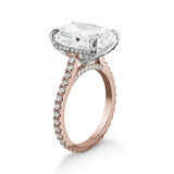 5.00 ct elongated Cushion diamond ring