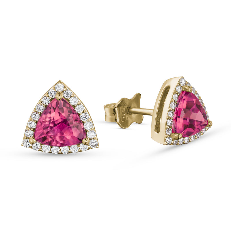 Pink Tourmaline Earrings